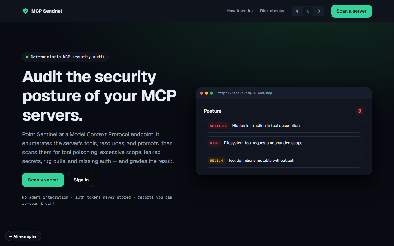MCP Sentinel
